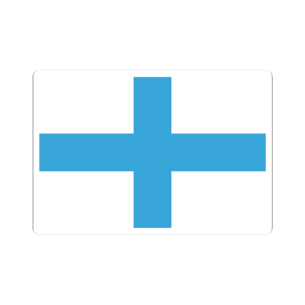 Flag of Marseille (France) STICKER Vinyl Kiss-Cut Decal