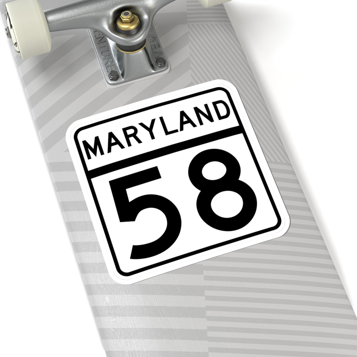 MD Route 58 (Maryland) (Road Sign) STICKER Vinyl Kiss-Cut Decal