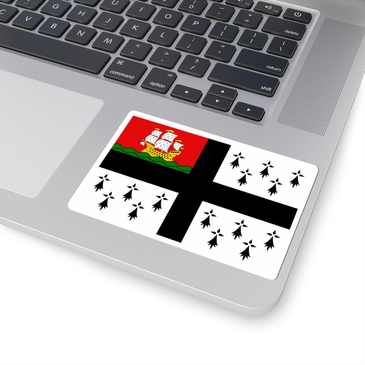 Flag of Nantes (France) STICKER Vinyl Kiss-Cut Decal