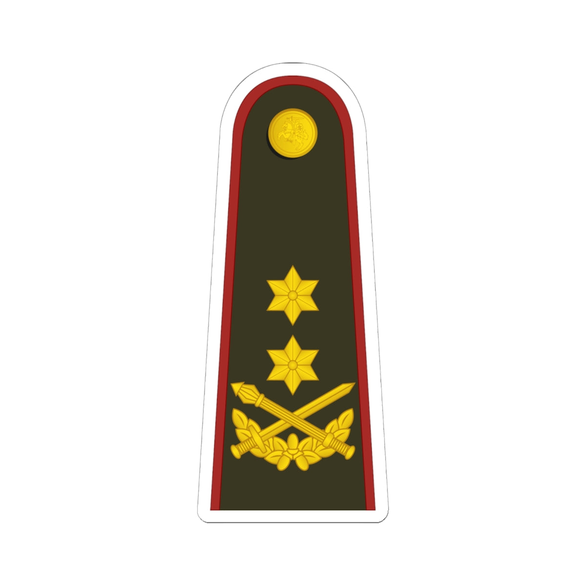 Lithuania Army OF 7 (Lithuania) (Military Rank) STICKER Vinyl Kiss-Cut Decal