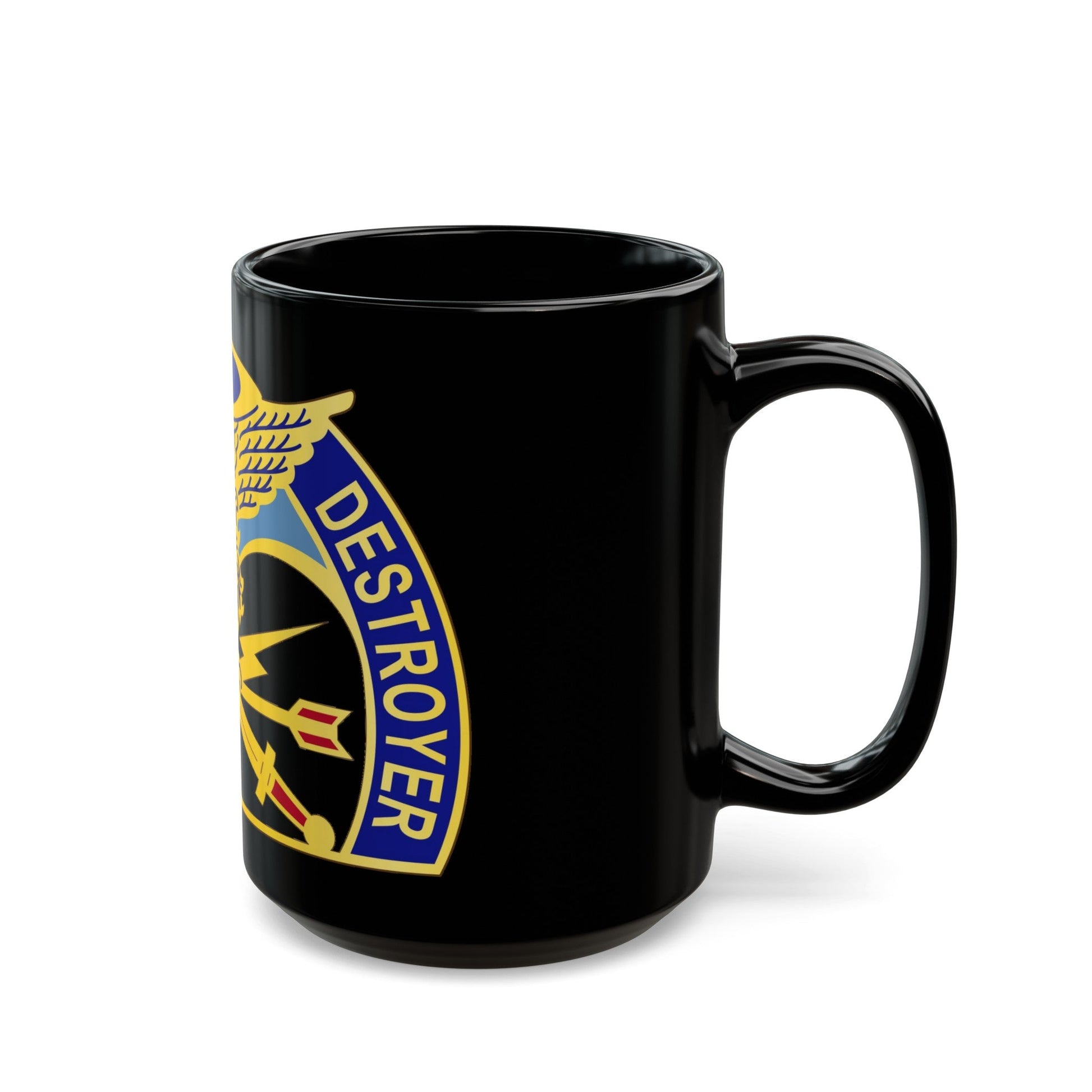 635 Aviation Group (U.S. Army) Black Coffee Mug-The Sticker Space