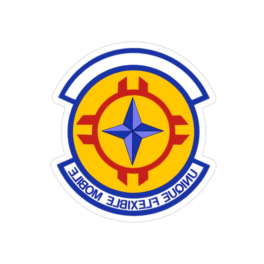 635 Materiel Maintenance Sq AFMC (U.S. Air Force) REVERSE PRINT Transparent STICKER-2" × 2"-The Sticker Space