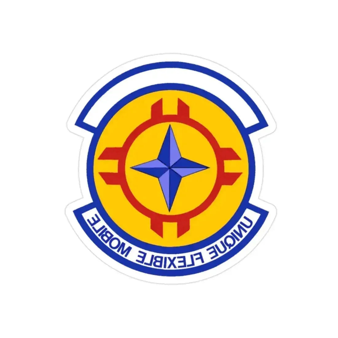 635 Materiel Maintenance Sq AFMC (U.S. Air Force) REVERSE PRINT Transparent Die-Cut STICKER 2 Inch Die-Cut Transparent - The Sticker Space