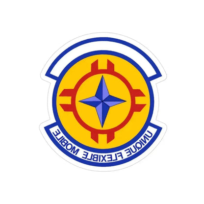 635 Materiel Maintenance Sq AFMC (U.S. Air Force) REVERSE PRINT Transparent Die-Cut STICKER 3 Inch Die-Cut Transparent - The Sticker Space