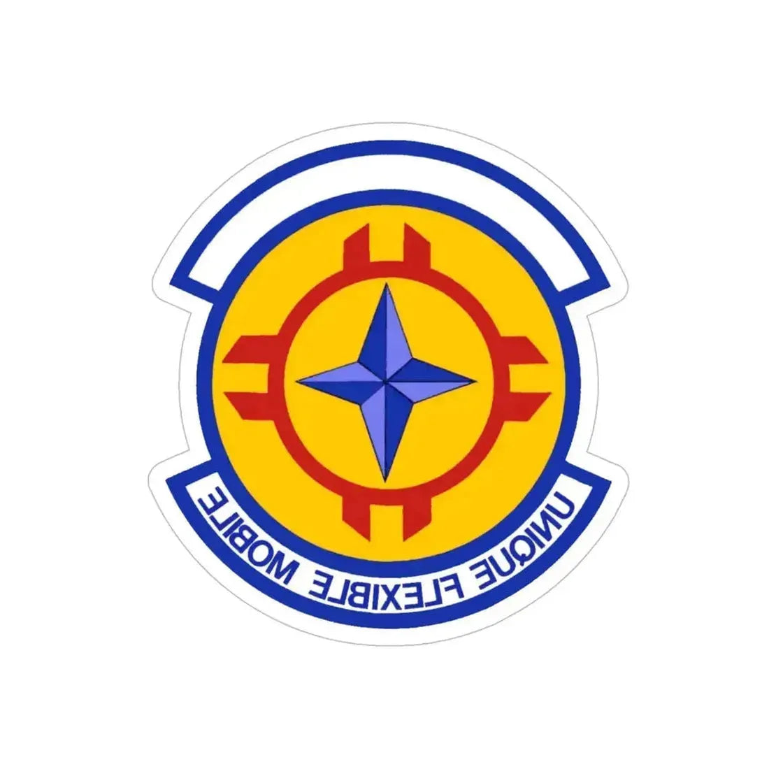 635 Materiel Maintenance Sq AFMC (U.S. Air Force) REVERSE PRINT Transparent Die-Cut STICKER 6 Inch Die-Cut Transparent - The Sticker Space