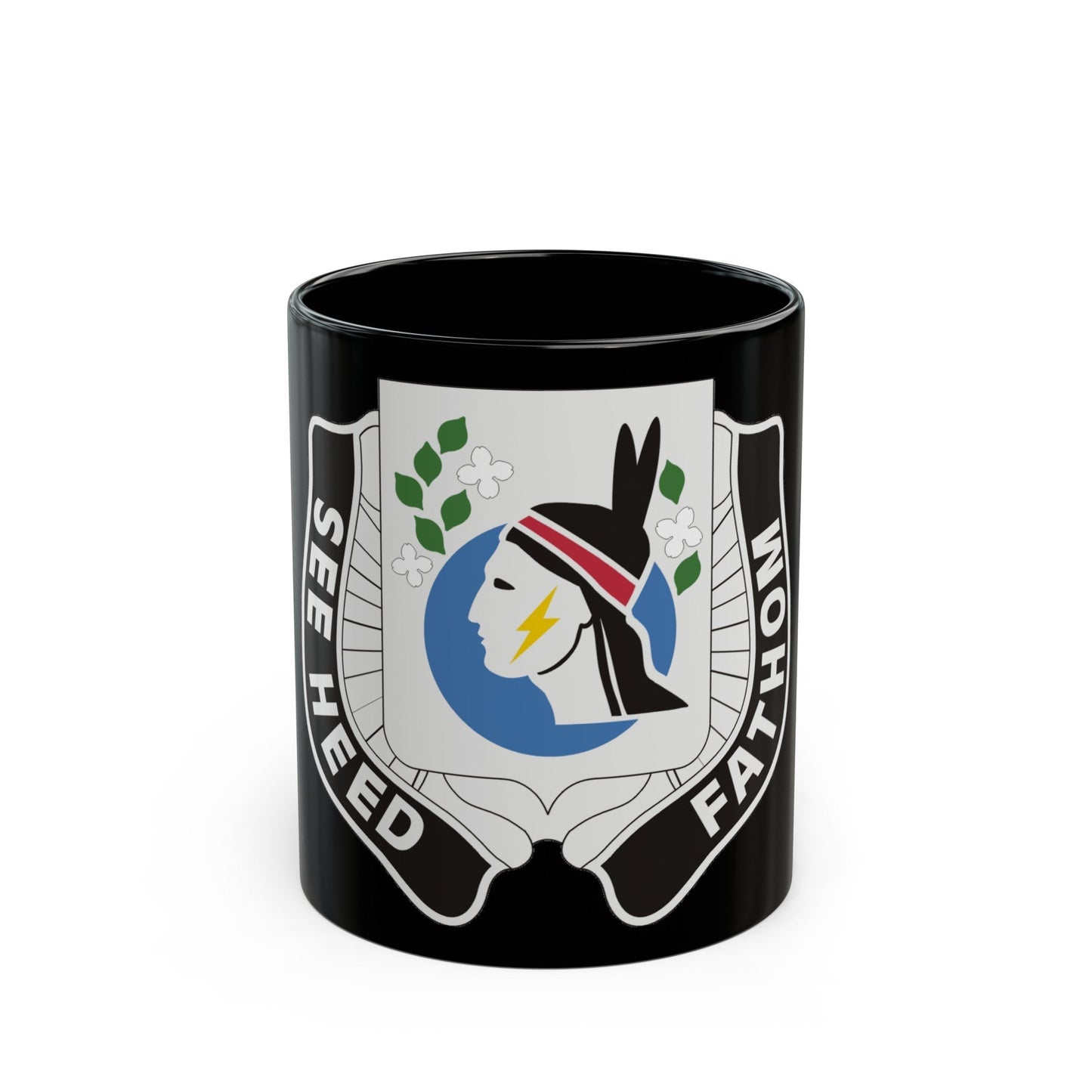 635 Military Intelligence Battalion (U.S. Army) Black Coffee Mug-11oz-The Sticker Space