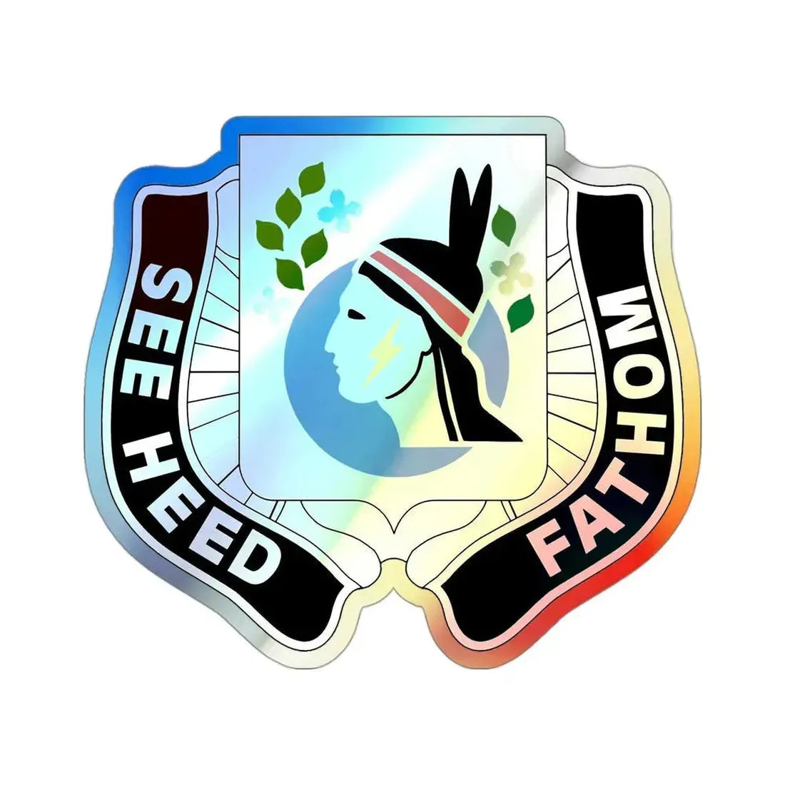 635 Military Intelligence Battalion (U.S. Army) Holographic STICKER Die-Cut Vinyl Decal 3 Inch Holographic - The Sticker Space