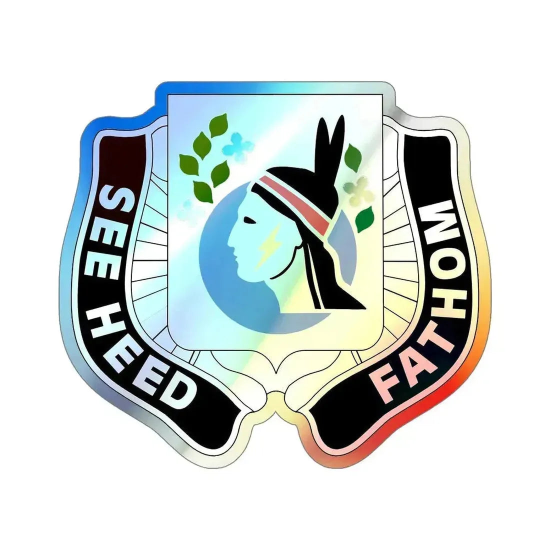 635 Military Intelligence Battalion (U.S. Army) Holographic STICKER Die-Cut Vinyl Decal 6 Inch Holographic - The Sticker Space