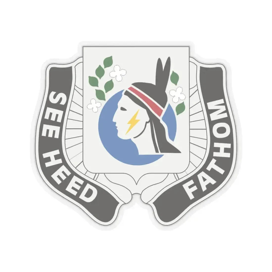 635 Military Intelligence Battalion (U.S. Army) STICKER Vinyl Kiss-Cut Decal 3 Inch Transparent - The Sticker Space