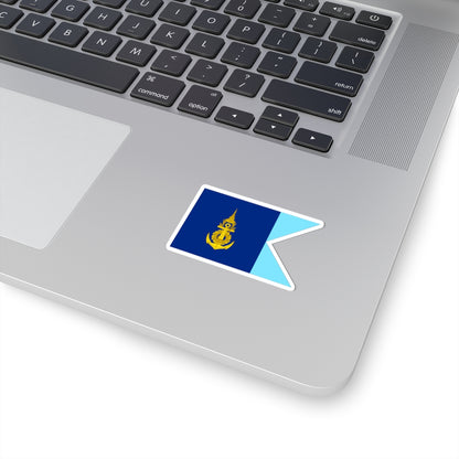 Flag Thai Navy Base Commander (Thailand) STICKER Vinyl Kiss-Cut Decal