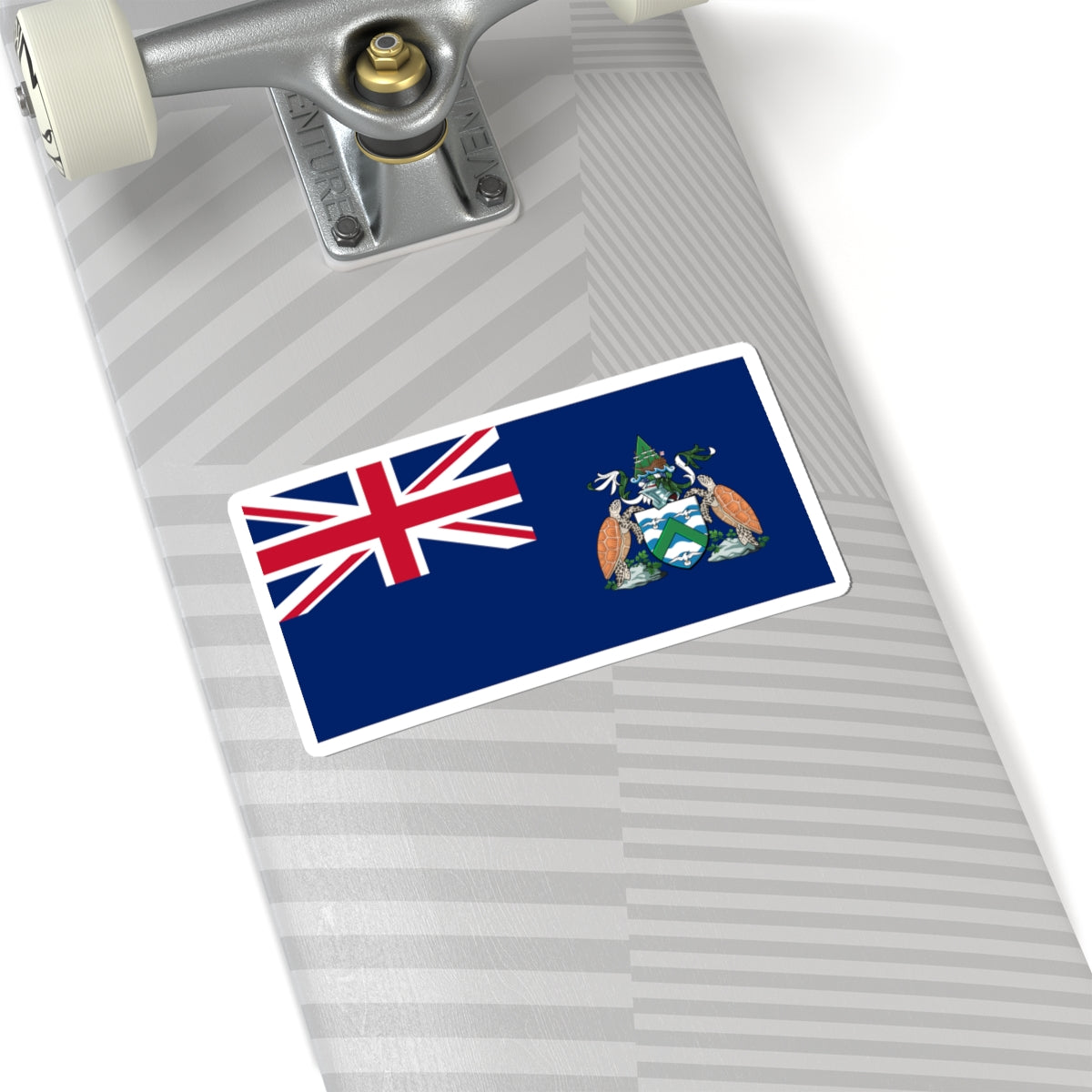 Flag of Ascension Island (United Kingdom) STICKER Vinyl Kiss-Cut Decal