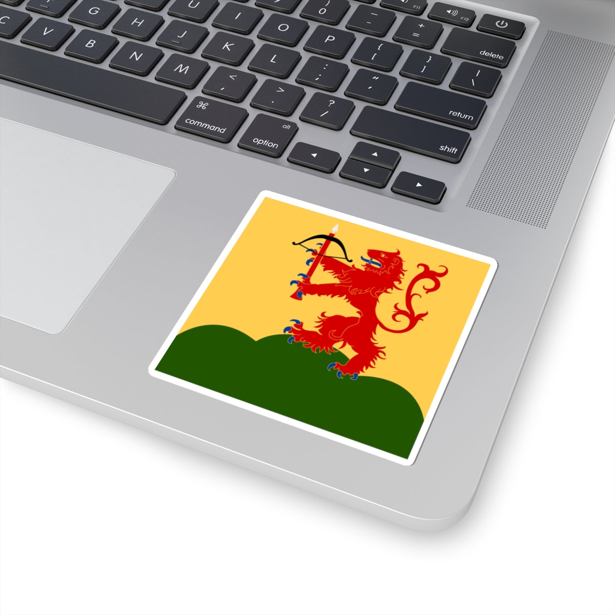 Kronobergs lan vapenflagga (Sweden) STICKER Vinyl Kiss-Cut Decal