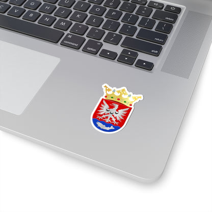 Bergambacht wapen 1985 (Netherlands) (Coat of Arms) STICKER Vinyl Kiss-Cut Decal