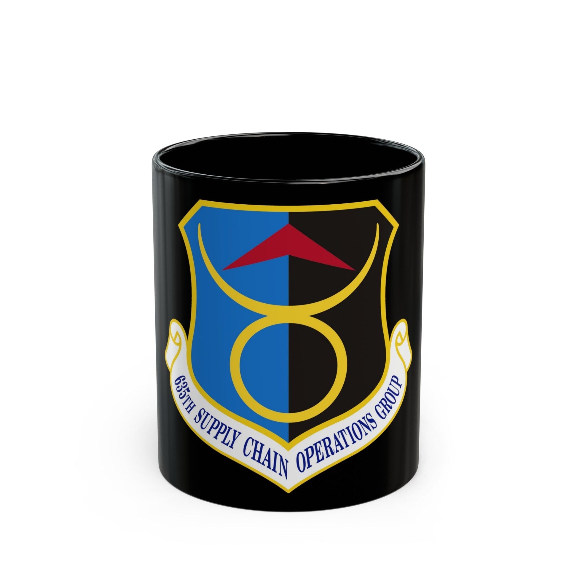 635th Supply Chain Operations Group (U.S. Air Force) Black Coffee Mug-11oz-The Sticker Space