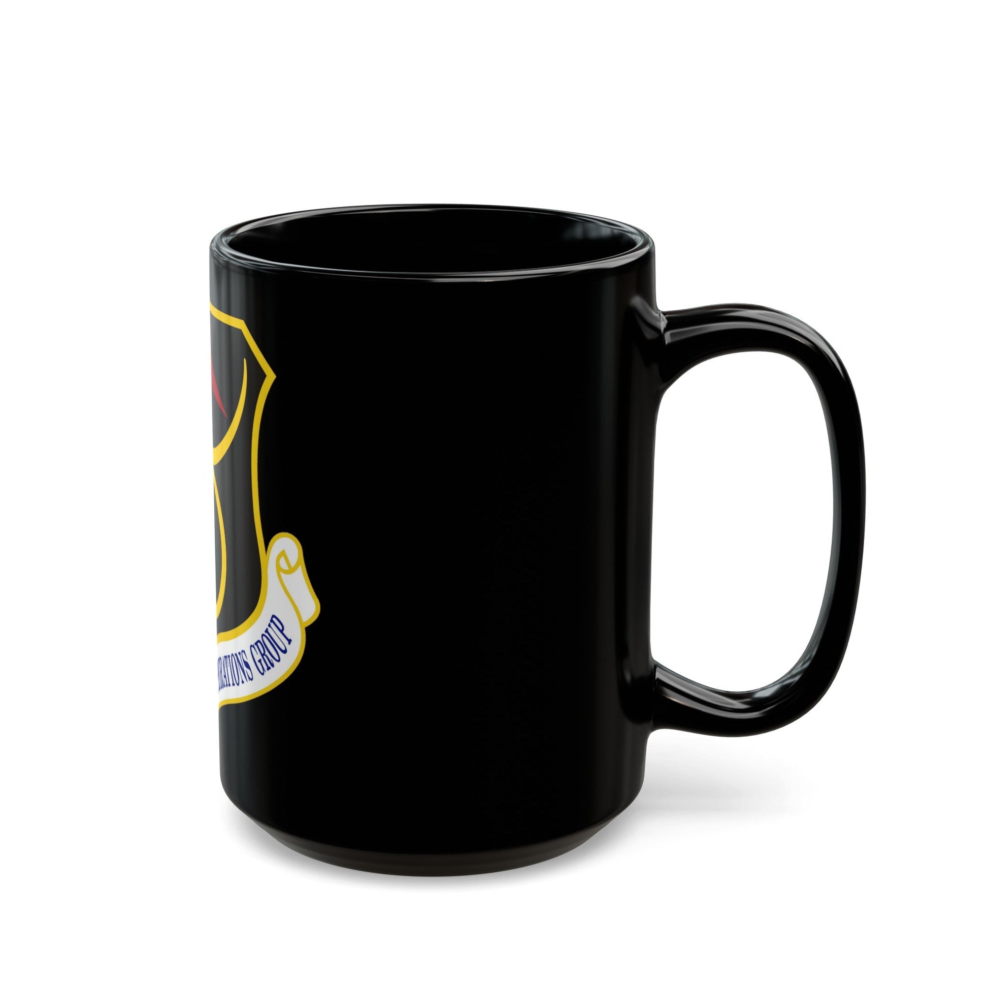 635th Supply Chain Operations Group (U.S. Air Force) Black Coffee Mug-The Sticker Space