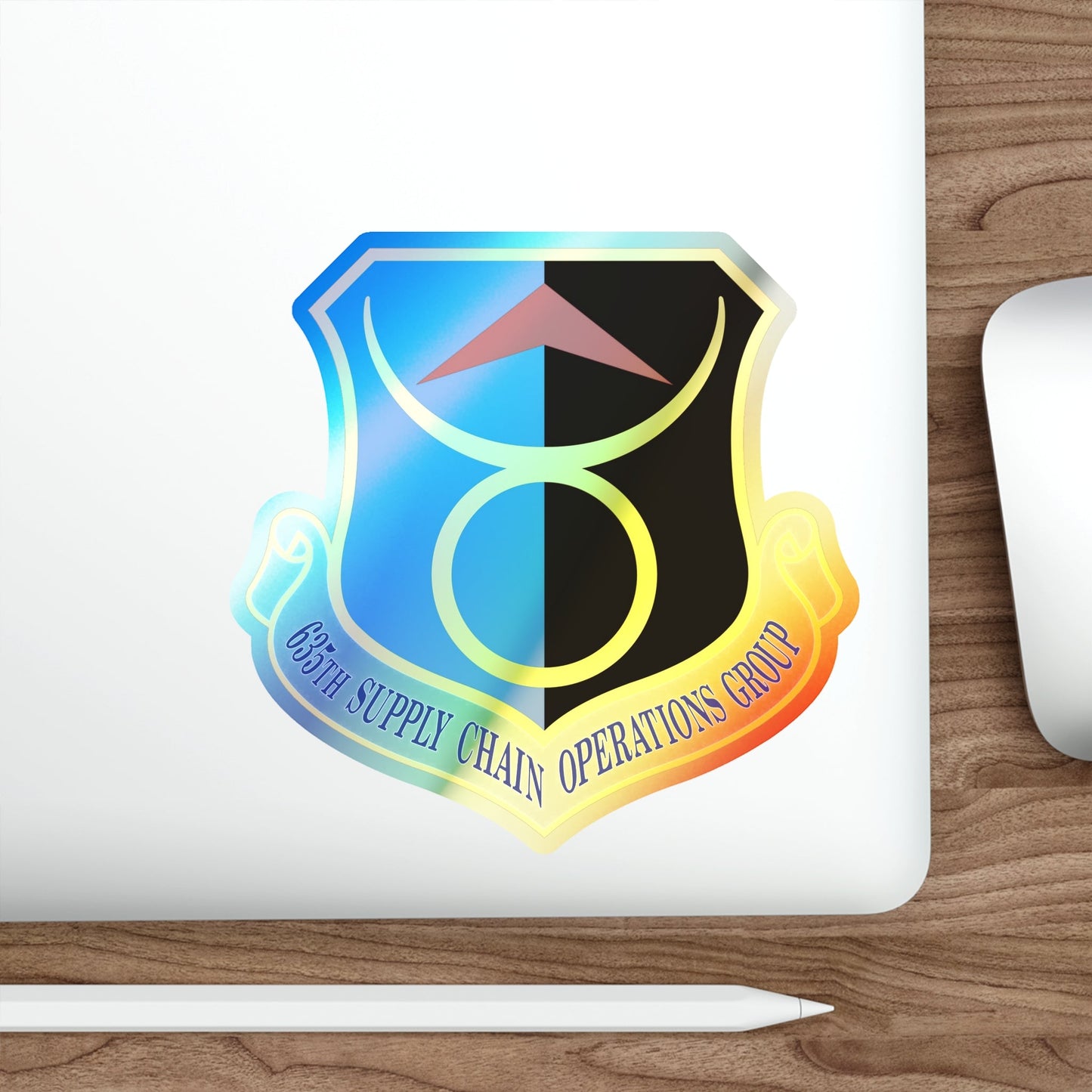 635th Supply Chain Operations Group (U.S. Air Force) Holographic STICKER Die-Cut Vinyl Decal-The Sticker Space