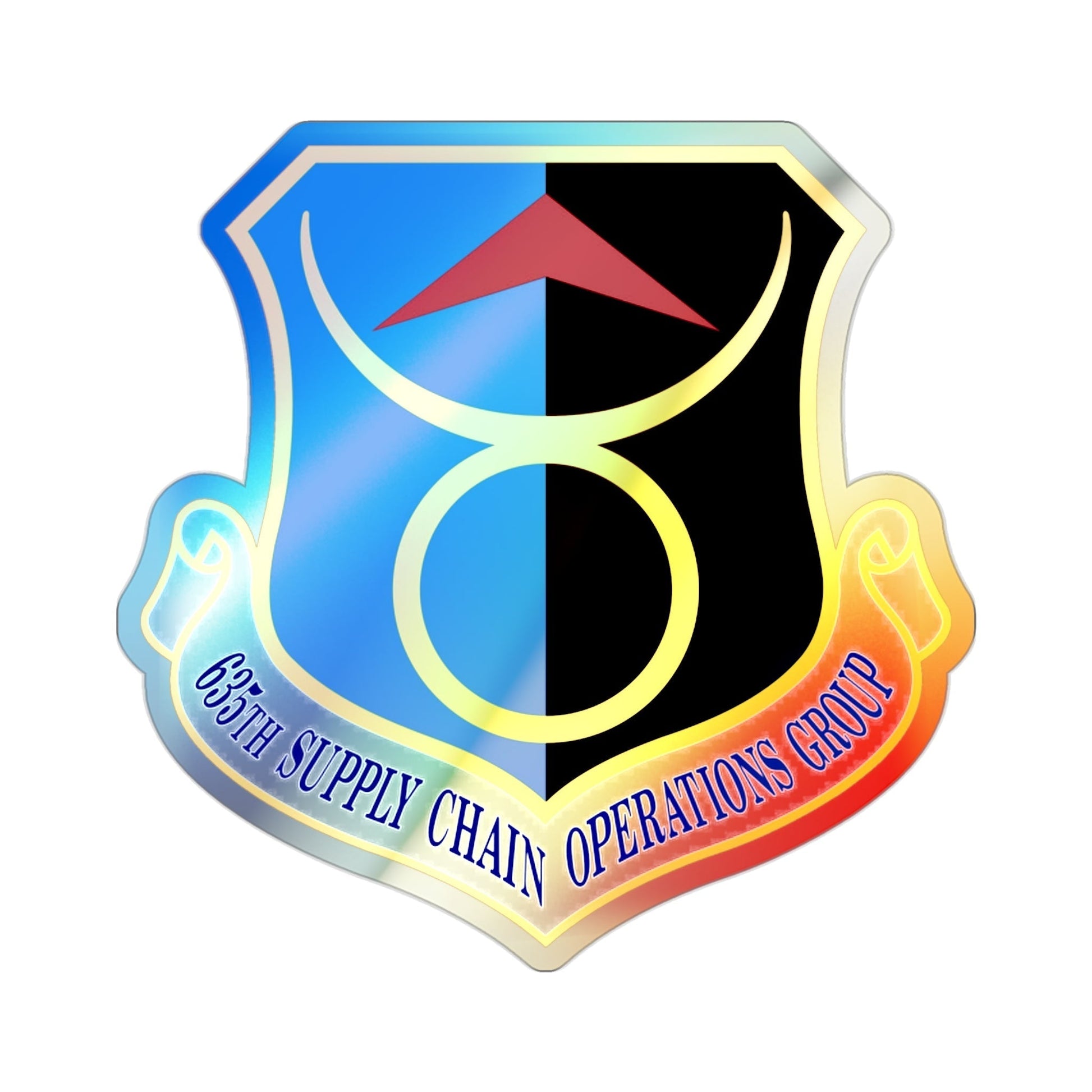 635th Supply Chain Operations Group (U.S. Air Force) Holographic STICKER Die-Cut Vinyl Decal-2 Inch-The Sticker Space