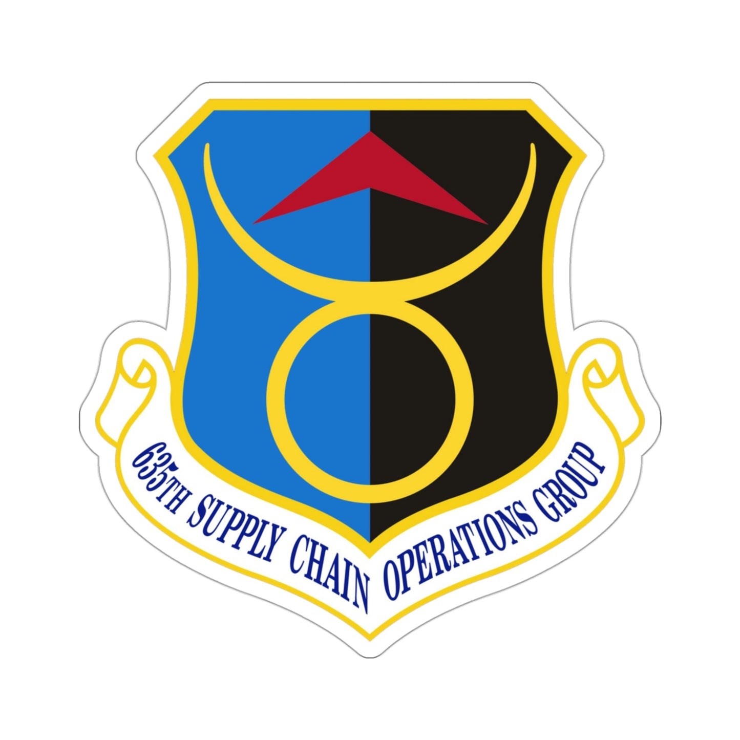 635th Supply Chain Operations Group (U.S. Air Force) STICKER Vinyl Die-Cut Decal-3 Inch-The Sticker Space