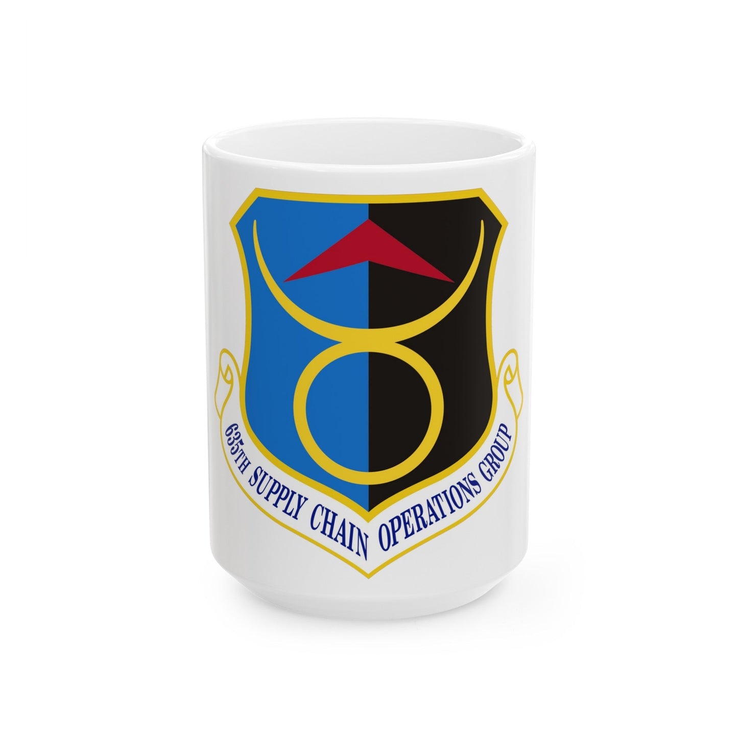 635th Supply Chain Operations Group (U.S. Air Force) White Coffee Mug-15oz-The Sticker Space