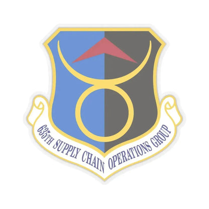 635th Supply Chain Operations Group (U.S. Air Force) STICKER Vinyl Kiss-Cut Decal 6 Inch Transparent - The Sticker Space