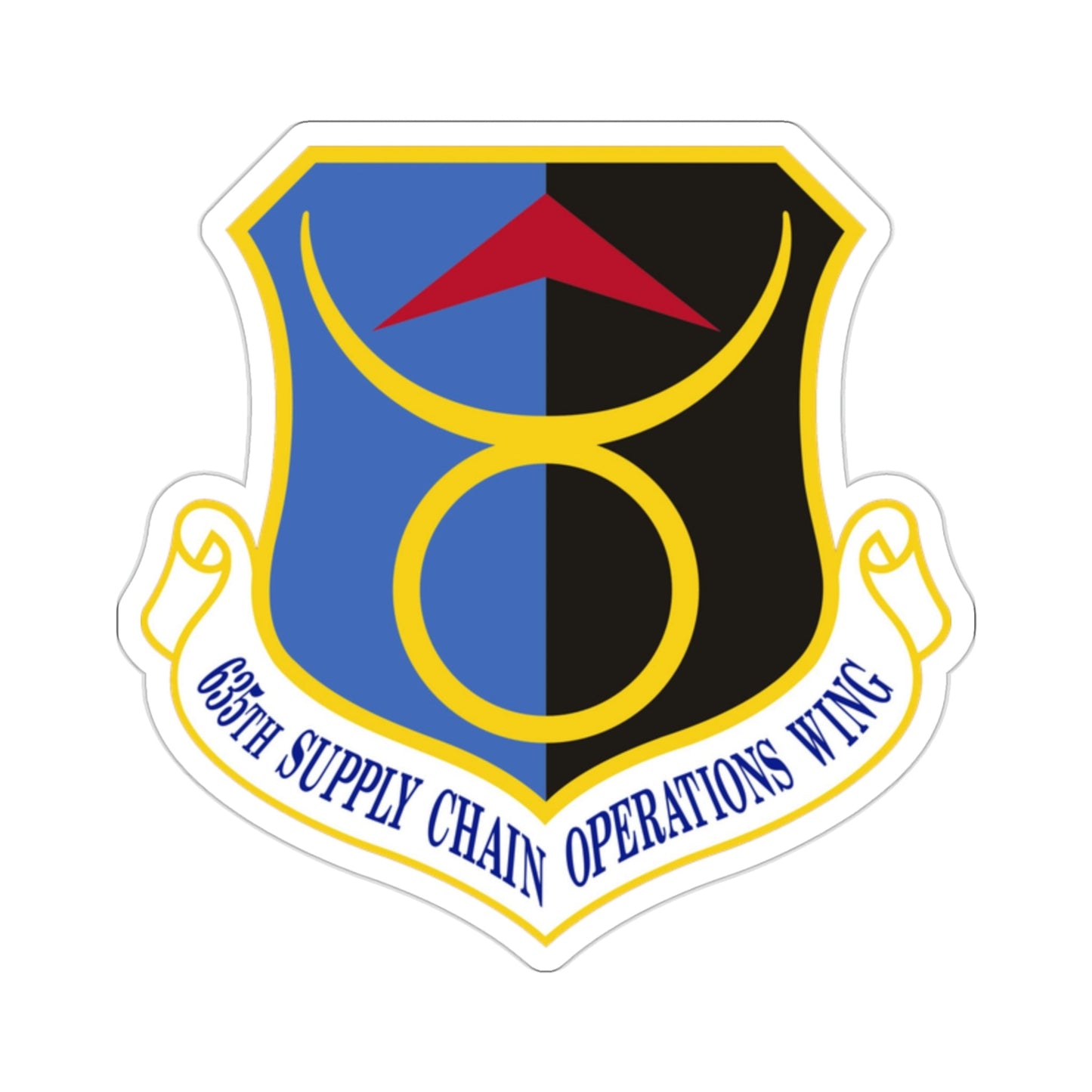 635th Supply Chain Operations Wing (U.S. Air Force) STICKER Vinyl Die-Cut Decal-2 Inch-The Sticker Space