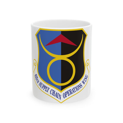 635th Supply Chain Operations Wing (U.S. Air Force) White Coffee Mug-11oz-The Sticker Space