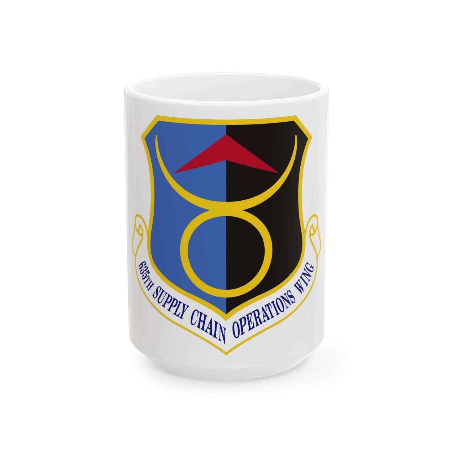 635th Supply Chain Operations Wing (U.S. Air Force) White Coffee Mug-15oz-The Sticker Space