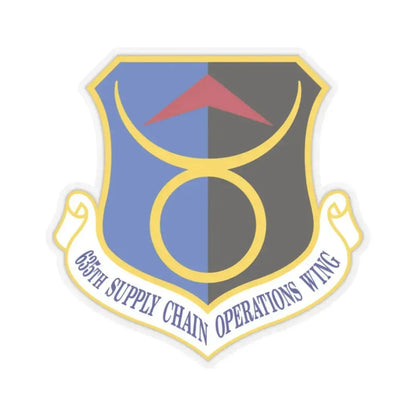635th Supply Chain Operations Wing (U.S. Air Force) STICKER Vinyl Kiss-Cut Decal 2 Inch Transparent - The Sticker Space