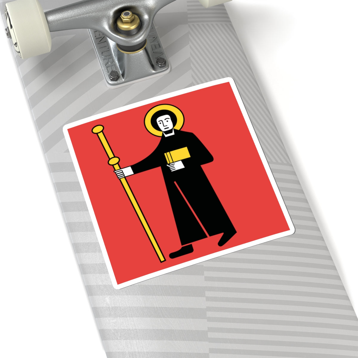 Flag of Canton of Glarus (Switzerland) STICKER Vinyl Kiss-Cut Decal