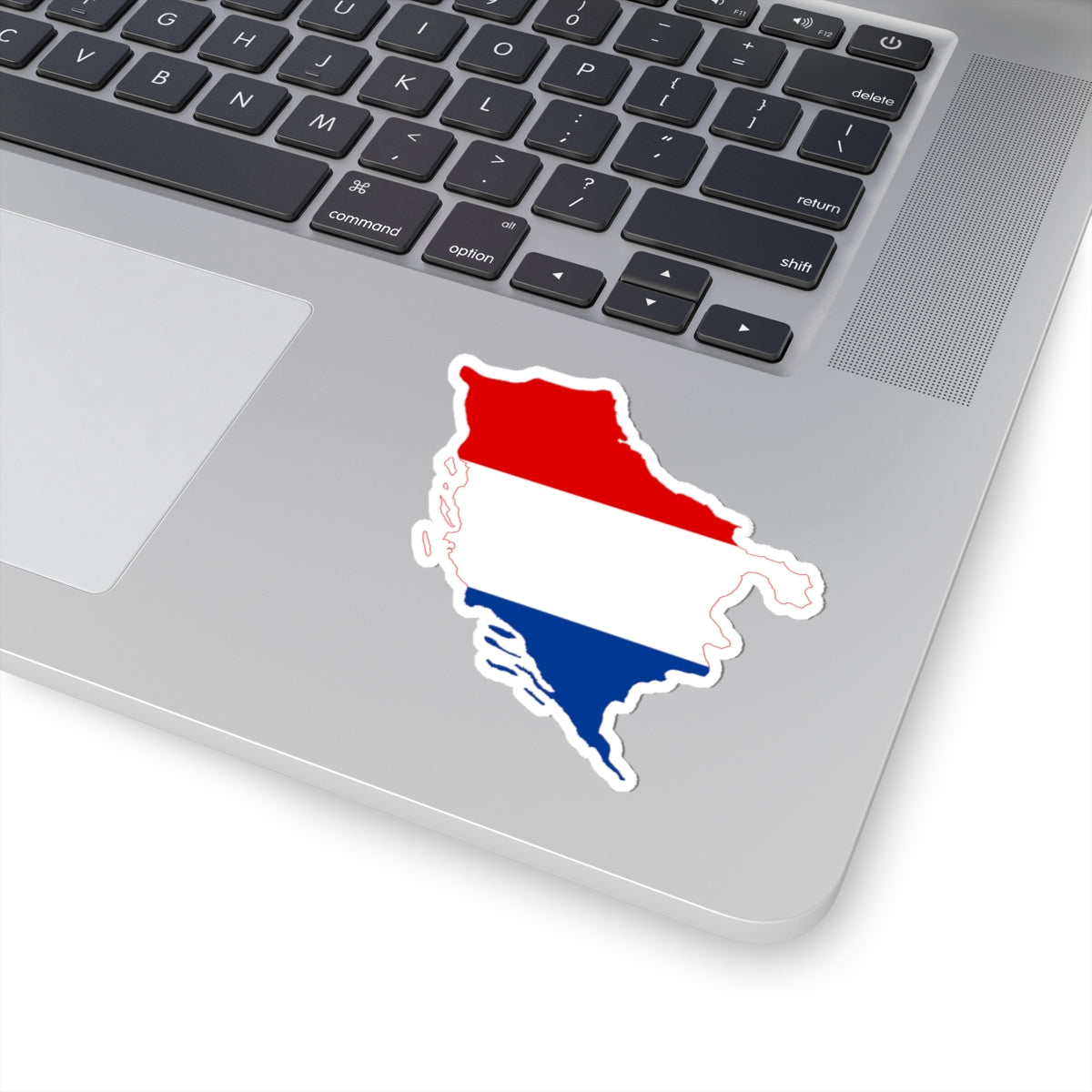 Flag-map of the State of Slovenes Croats and Serbs (Croatia) STICKER Vinyl Kiss-Cut Decal