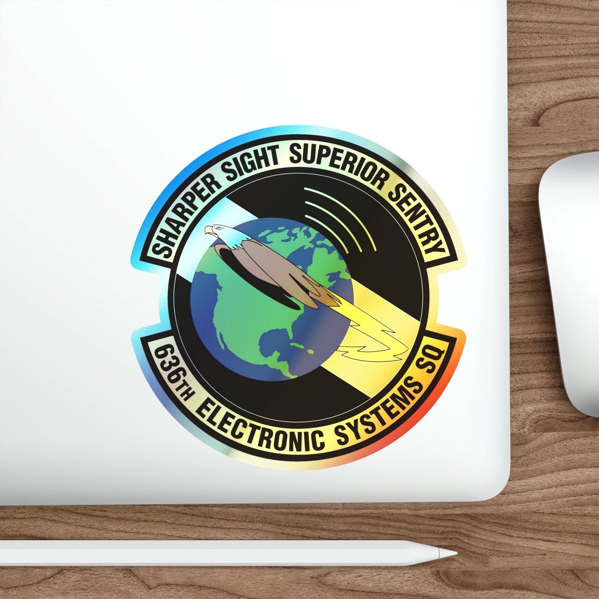 636th Electronic Systems Squadron (U.S. Air Force) Holographic STICKER Die-Cut Vinyl Decal-The Sticker Space