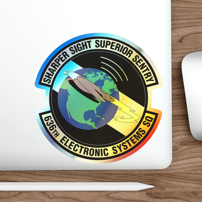 636th Electronic Systems Squadron (U.S. Air Force) Holographic STICKER Die-Cut Vinyl Decal-The Sticker Space