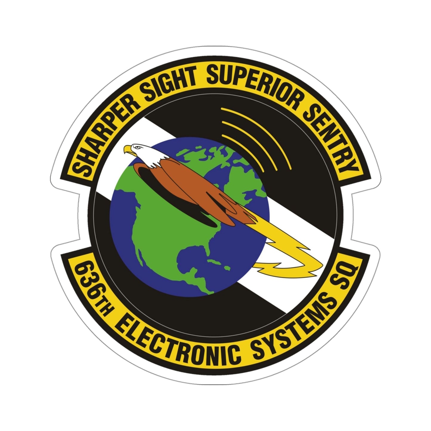 636th Electronic Systems Squadron (U.S. Air Force) STICKER Vinyl Die-Cut Decal-4 Inch-The Sticker Space