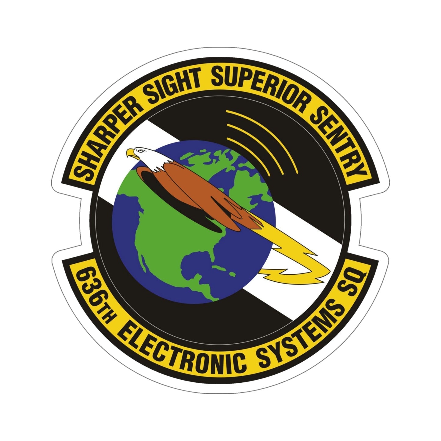 636th Electronic Systems Squadron (U.S. Air Force) STICKER Vinyl Die-Cut Decal-6 Inch-The Sticker Space