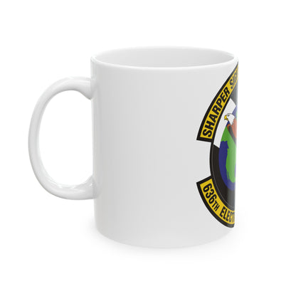 636th Electronic Systems Squadron (U.S. Air Force) White Coffee Mug-The Sticker Space