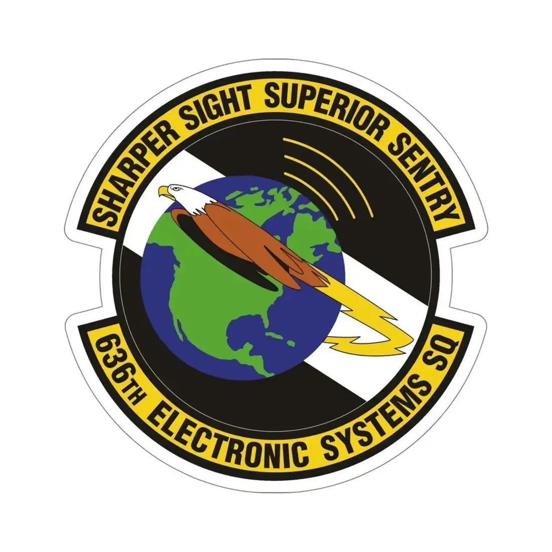 636th Electronic Systems Squadron (U.S. Air Force) STICKER Vinyl Die-Cut Decal 5 Inch - The Sticker Space
