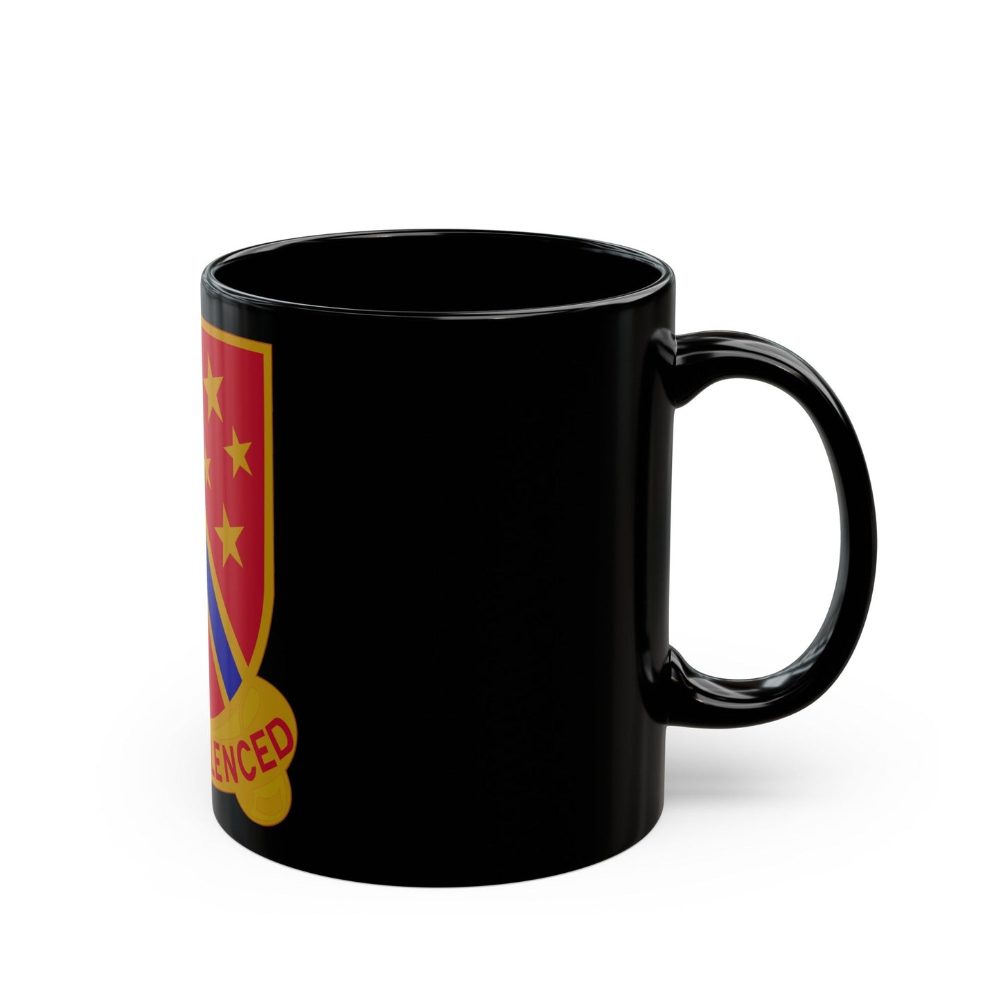 636th Field Artillery Battalion (U.S. Army) Black Coffee Mug-The Sticker Space