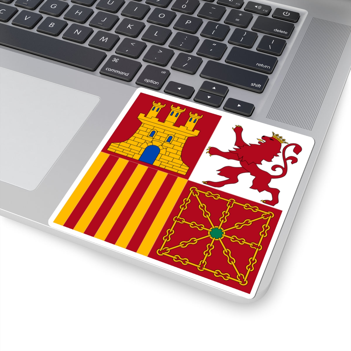 Naval jack of Spain (Spain) STICKER Vinyl Kiss-Cut Decal