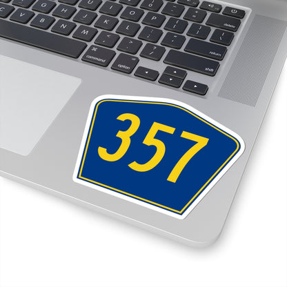 PR secondary 357 (Puerto Rico) (Road Sign) STICKER Vinyl Kiss-Cut Decal