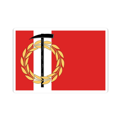 Flag of Kopeysk Chelyabinsk oblast (Russia) STICKER Vinyl Kiss-Cut Decal