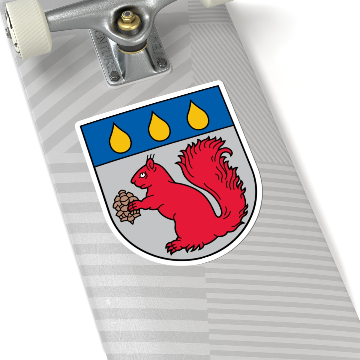 Baldone COA (Latvia) (Coat of Arms) STICKER Vinyl Kiss-Cut Decal