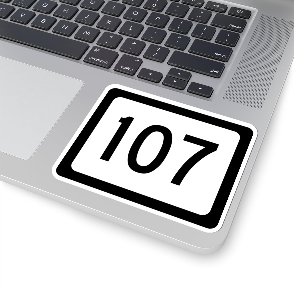 WV-107 (Virginia) (Road Sign) STICKER Vinyl Kiss-Cut Decal