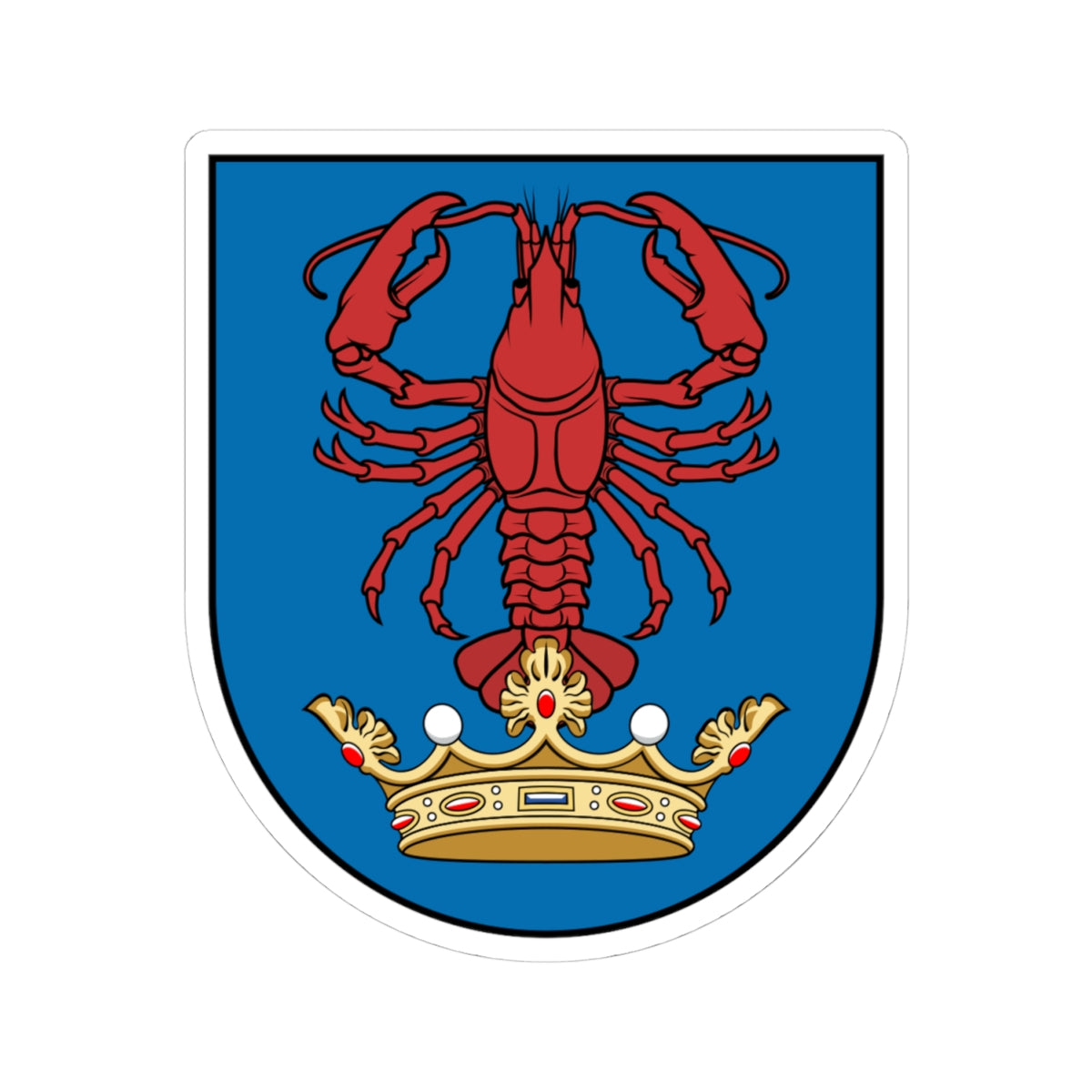 Coa Hungary Family Gerzsenyi (Hungary) (Coat of Arms) STICKER Vinyl Kiss-Cut Decal