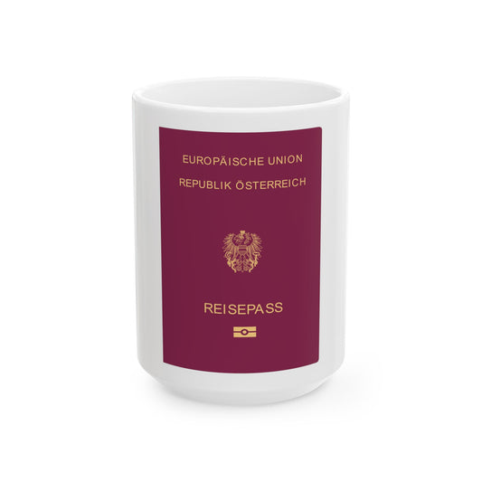 Austrian Passport - White Coffee Mug