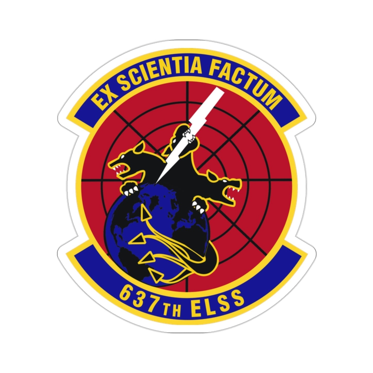 637th Electronic Systems Squadron (U.S. Air Force) STICKER Vinyl Die-Cut Decal-2 Inch-The Sticker Space