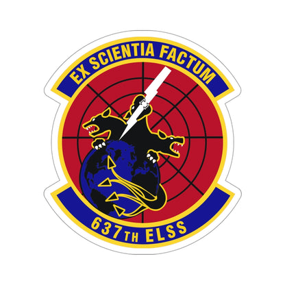 637th Electronic Systems Squadron (U.S. Air Force) STICKER Vinyl Die-Cut Decal-4 Inch-The Sticker Space