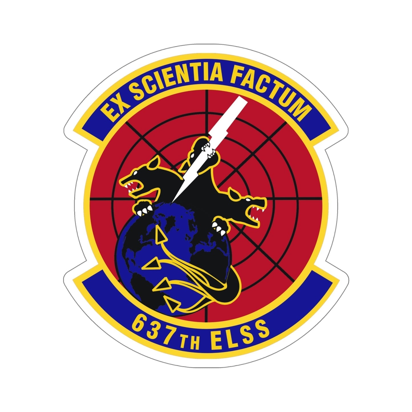 637th Electronic Systems Squadron (U.S. Air Force) STICKER Vinyl Die-Cut Decal-6 Inch-The Sticker Space