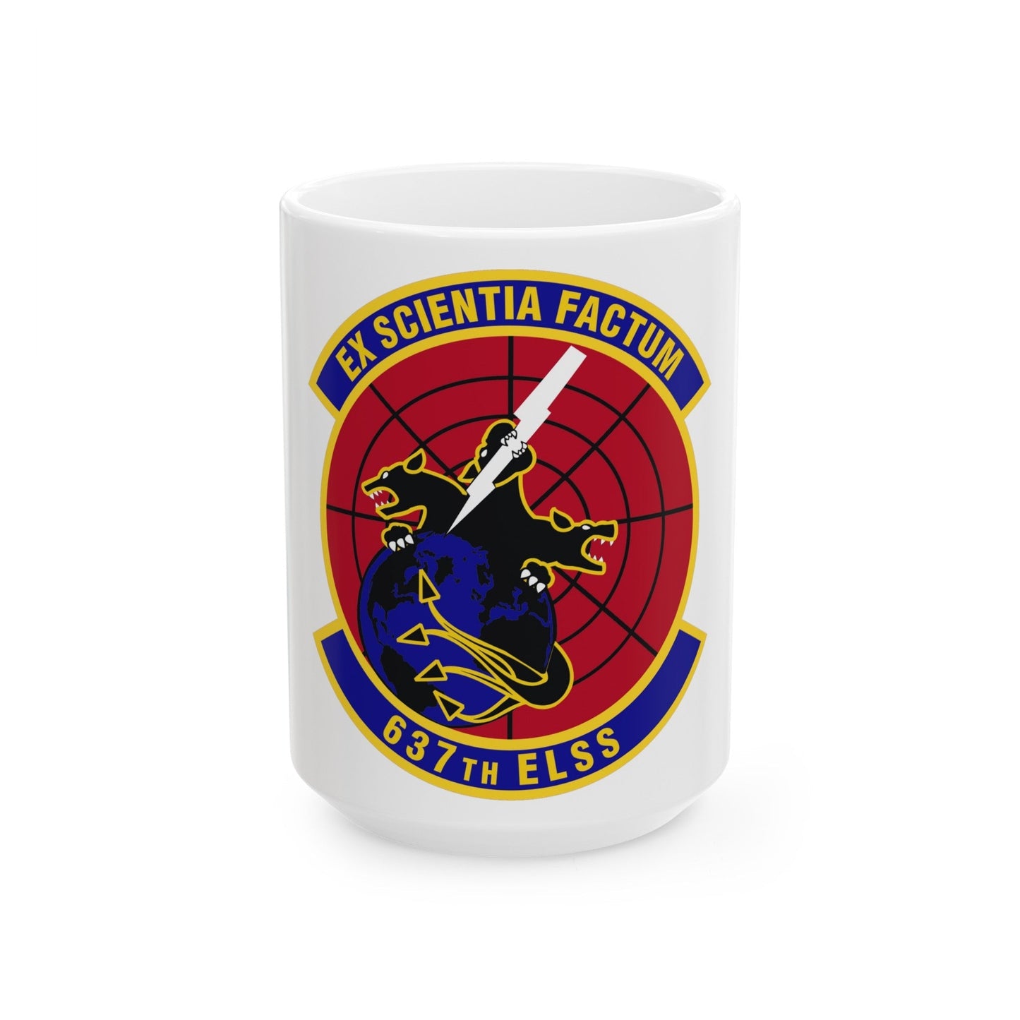 637th Electronic Systems Squadron (U.S. Air Force) White Coffee Mug-15oz-The Sticker Space