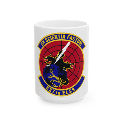 637th Electronic Systems Squadron (U.S. Air Force) White Coffee Mug-15oz-The Sticker Space