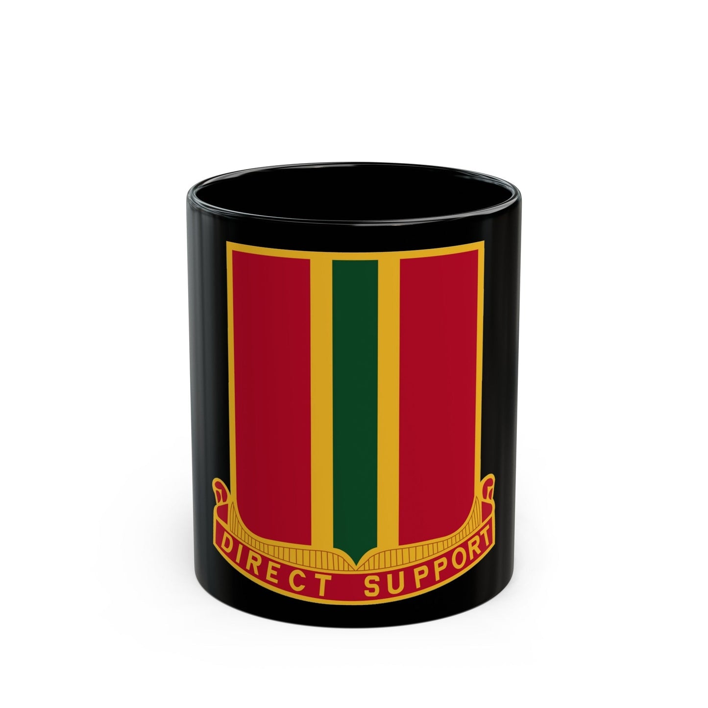 637th Field Artillery Battalion (U.S. Army) Black Coffee Mug-11oz-The Sticker Space